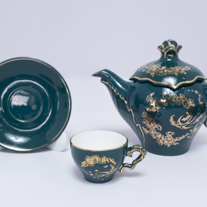 Bộ Trà Bình An men Lục Bảo (Emerald)